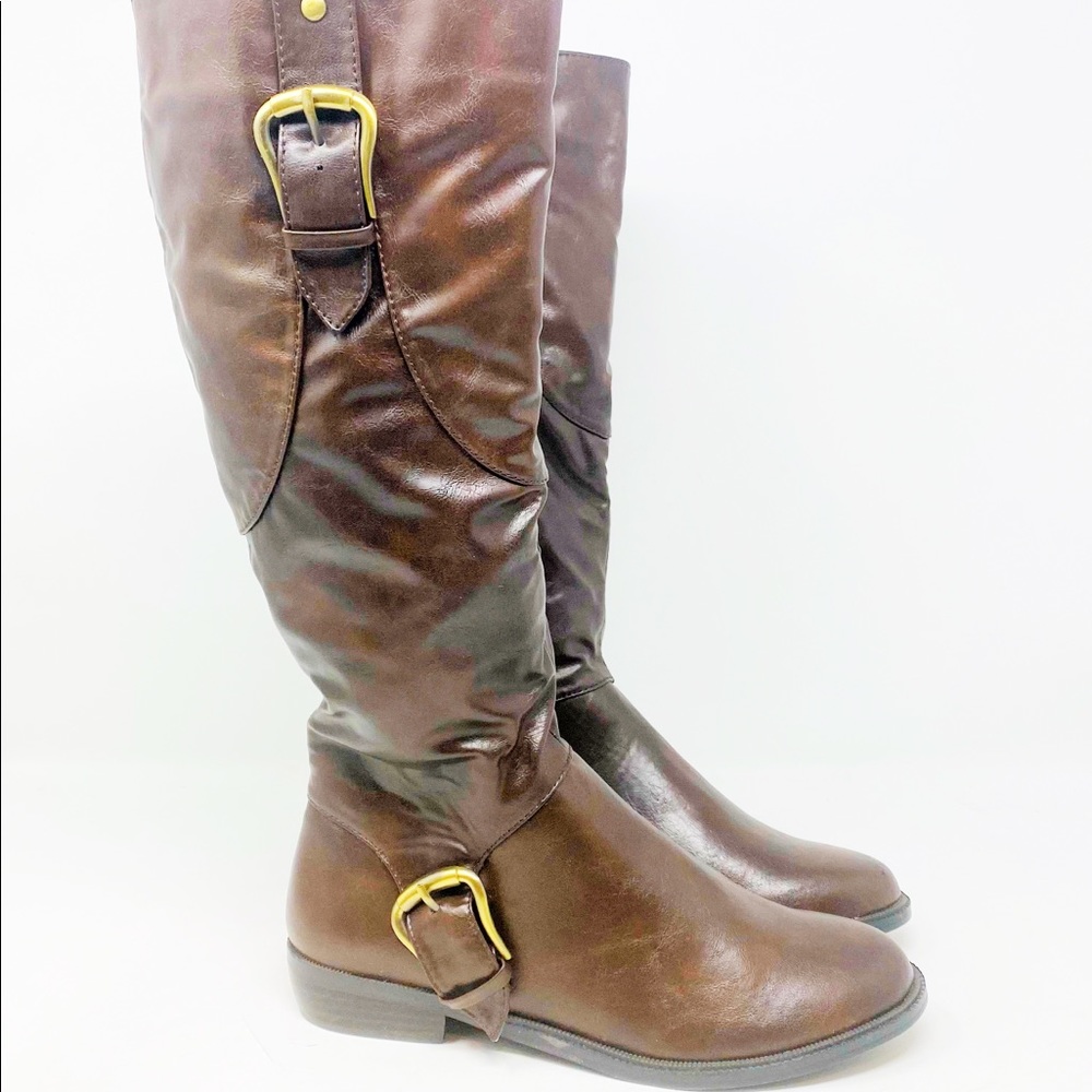 Gomax Concorde 3 Vegan Leather Riding Boots Sz 6.5